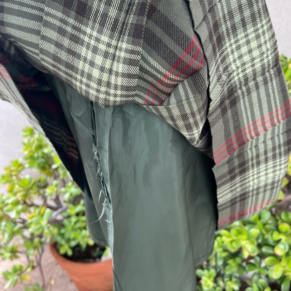 Vintage plaid tartan greens pleated wool skirt Sz Small by The Scotch House - Picture 4 of 10
